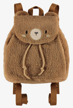 Load image into Gallery viewer, Souris Mini Brown Sherpa Bear Backpack
