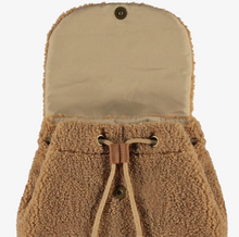 Load image into Gallery viewer, Souris Mini Brown Sherpa Bear Backpack
