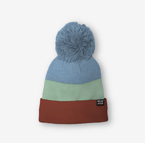 Headster TriColor Fleece Lined Beanie Red Clay