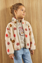 Load image into Gallery viewer, Minymo Flower Sherpa Jacket
