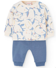 Load image into Gallery viewer, Boboli Polar Bear Fleece Sweatshirt and Jogger
