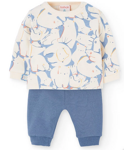 Boboli Polar Bear Fleece Sweatshirt and Jogger