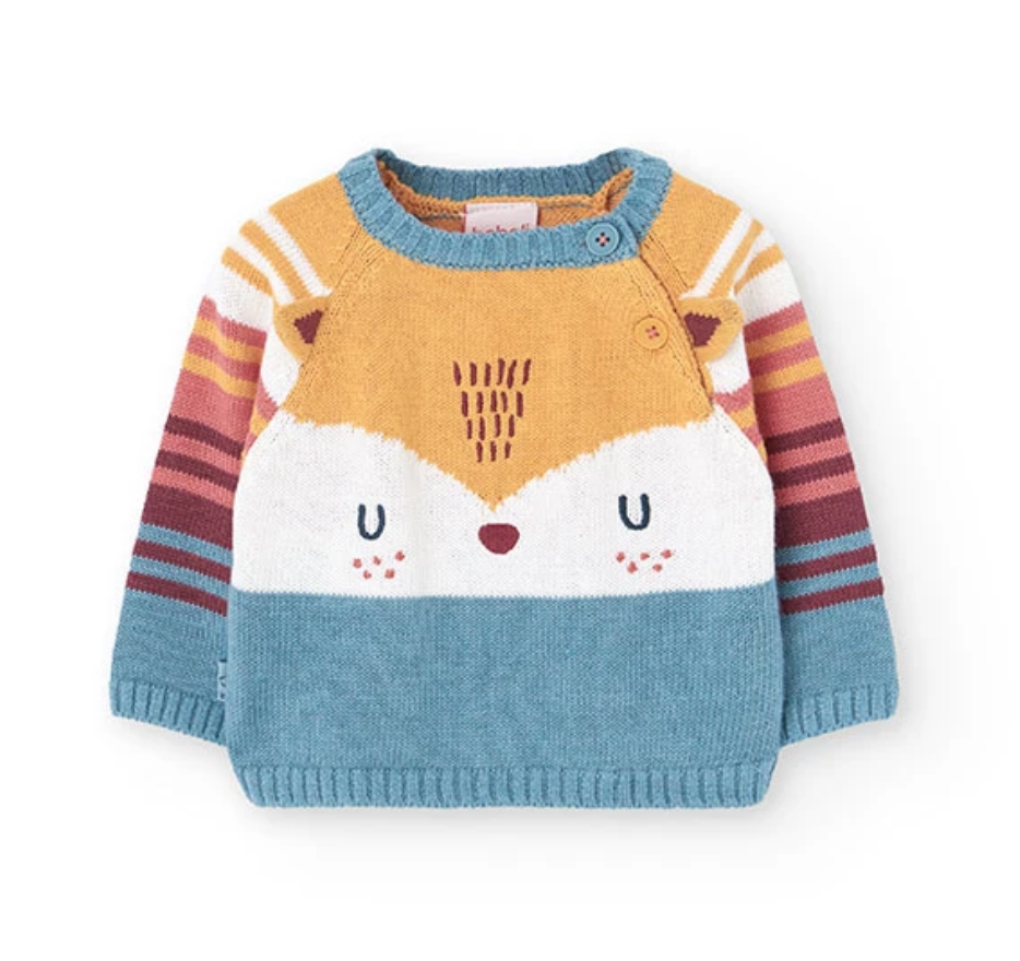 Boboli Sweater and Stretch Jean Jogger