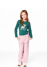 Load image into Gallery viewer, Deux Par Deux Wide Leg Pant Waffle Silver Pink
