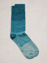 Load image into Gallery viewer, White Stuff UK Mens Spacedye Ankle Sock Blue Multi
