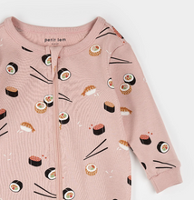 Load image into Gallery viewer, Petit Lem Sushi Print Sleeper Pink
