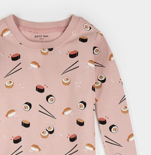 Load image into Gallery viewer, Petit Lem Sushi Print Pyjamas Pink
