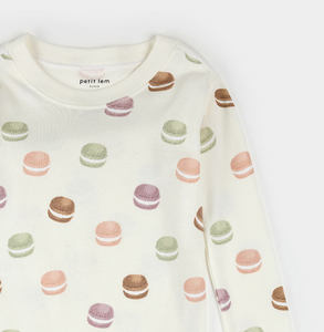 Petit Lem Macaron Print Pyjamas