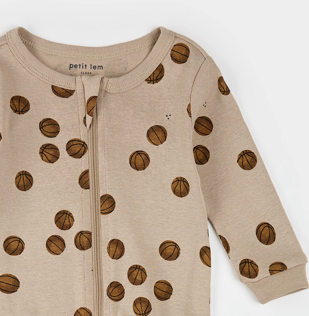 Petit Lem Basketball Print Sleeper