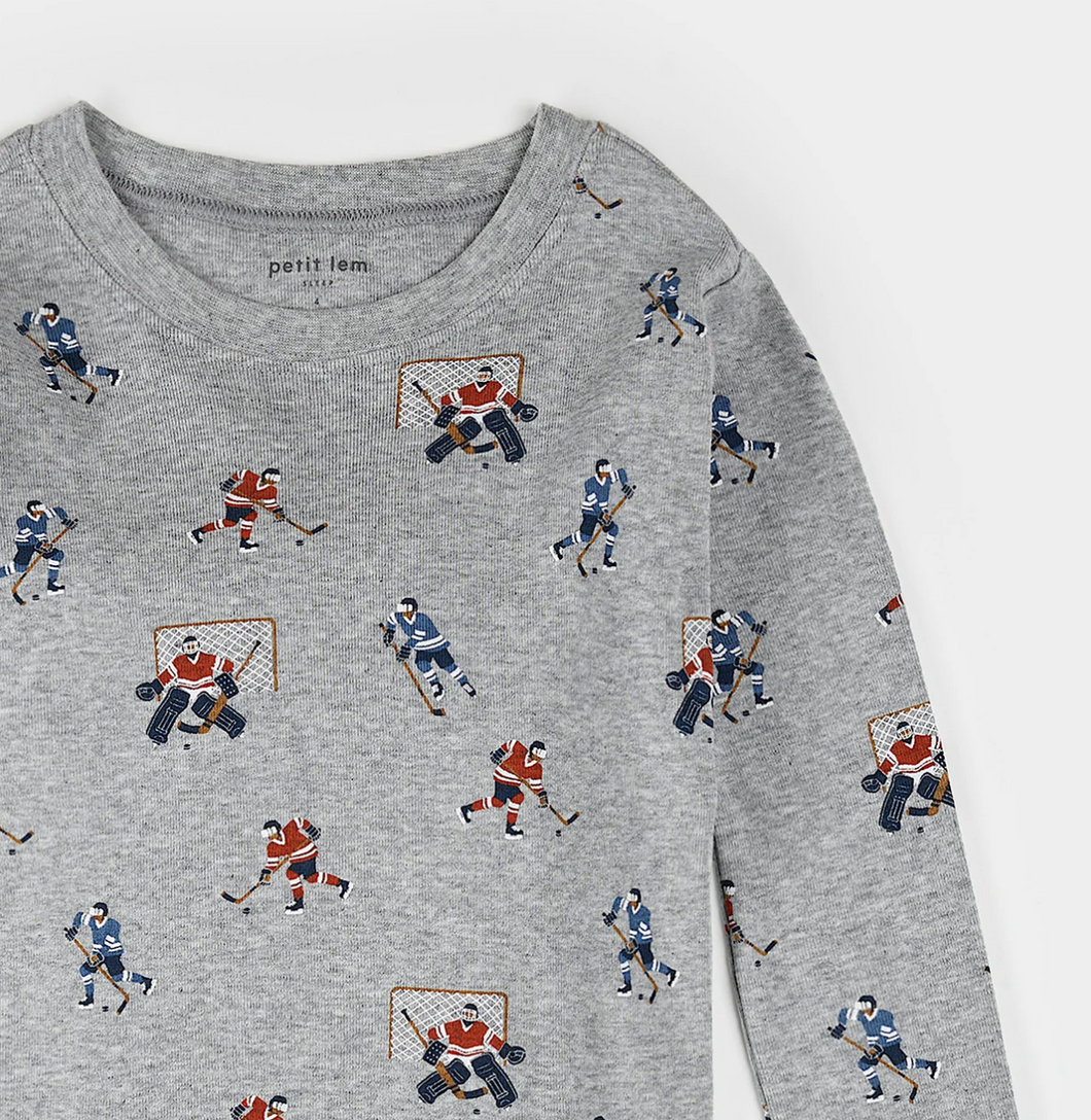 Petit Lem Hockey Players Print Pyjama