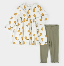 Load image into Gallery viewer, Petit Lem Pear Print Dress and Legging
