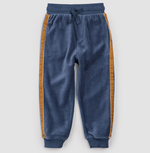 Load image into Gallery viewer, Miles Retro Stripe Blue Velour Jogger
