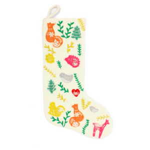 Felt Woodland Christmas Stocking