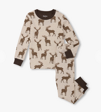 Load image into Gallery viewer, Hatley Pine Brush Stags Cotton Blend Pyjamas
