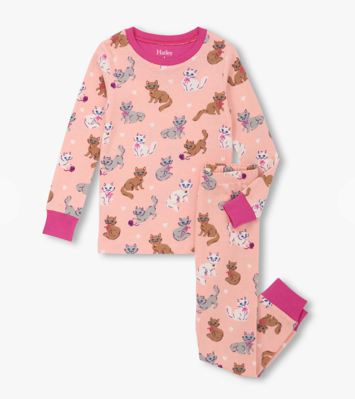 Hatley Little Kitties Cotton Pyjamas