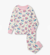 Load image into Gallery viewer, Hatley Elegant Swans Cotton Pyjamas
