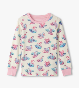 Hatley Elegant Swans Cotton Pyjamas