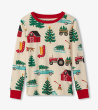 Load image into Gallery viewer, Little Blue House Christmas Tree Farm Pyjamas
