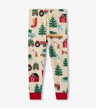 Load image into Gallery viewer, Little Blue House Christmas Tree Farm Pyjamas
