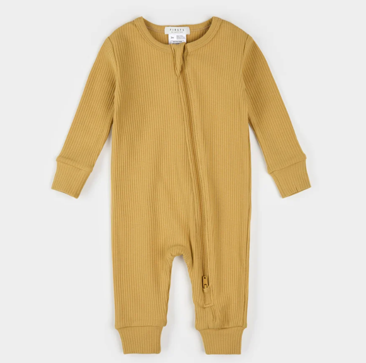 Petit Lem Modal Rib Playsuit Golden Yellow