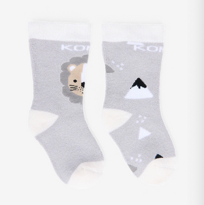 Kombi Adorable Twin Pack Infant Socks Light Baby Peaks