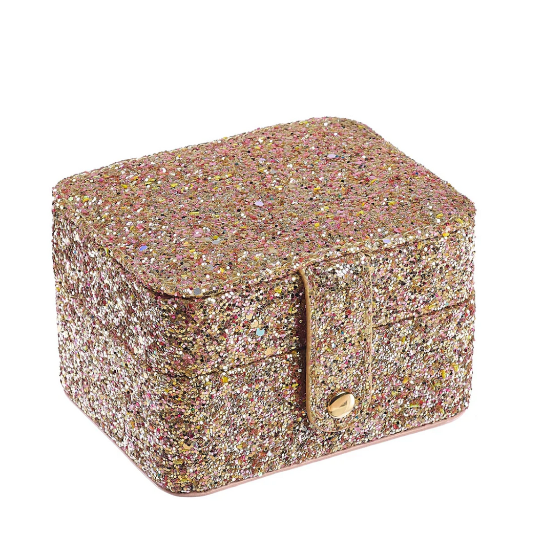 Rockahula Confetti Glitter Gold Jewellery Box