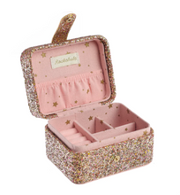 Load image into Gallery viewer, Rockahula Confetti Glitter Gold Jewellery Box
