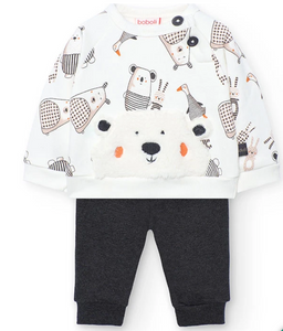 Boboli Teddy and Friends Fleece Sweatshirt and Pant