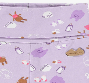 Souris Mini Baby Bunny Onesie and Grow Pant Purple