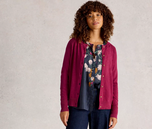 White Stuff UK Lulu Cardi Dark Plum