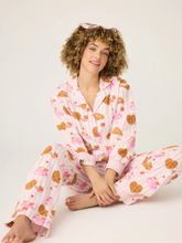Load image into Gallery viewer, PJ Salvage Brunch Club Flannel Pyjamas Pink
