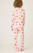 Load image into Gallery viewer, PJ Salvage Brunch Club Flannel Pyjamas Pink

