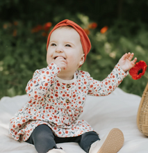Load image into Gallery viewer, Petit Lem Floral Poppy Print Rib Dress and Legging
