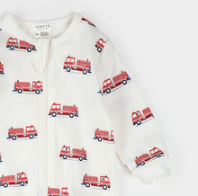 Load image into Gallery viewer, Petit Lem Fire Truck Print Sleeper
