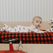 Load image into Gallery viewer, Petit Lem Fire Truck Print Sleeper
