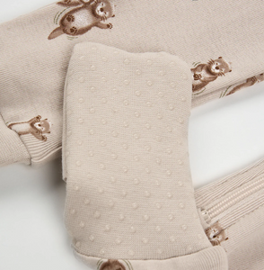 Petit Lem Otter Print Convertible Sleeper