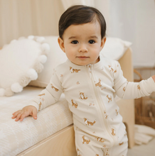 Load image into Gallery viewer, Petit Lem Corgi Print Convertible Sleeper
