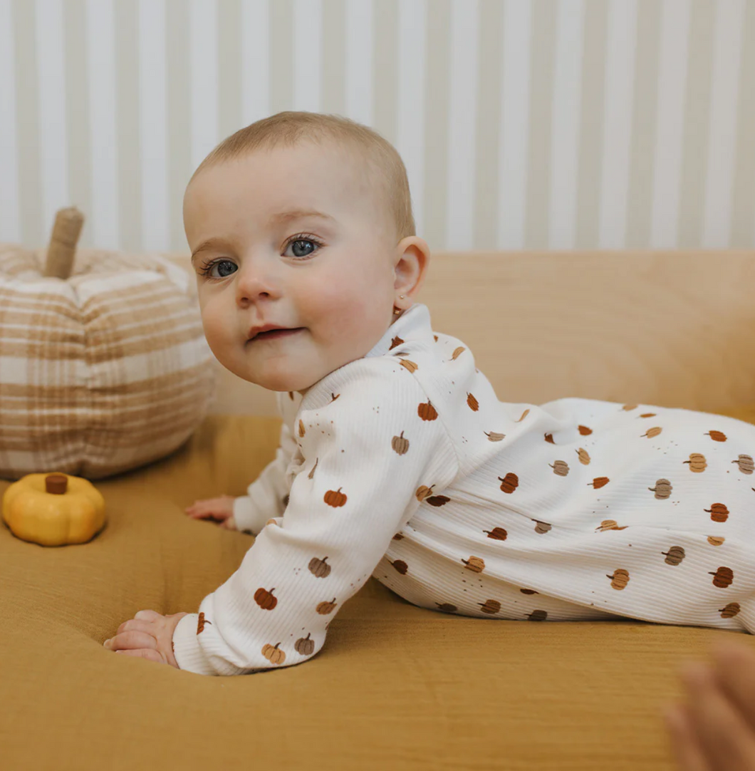 Petit Lem Pumpkin Print Sleeper