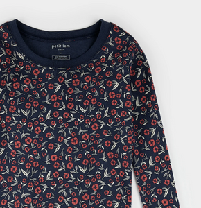 Petit Lem Poppy Print Pyjamas