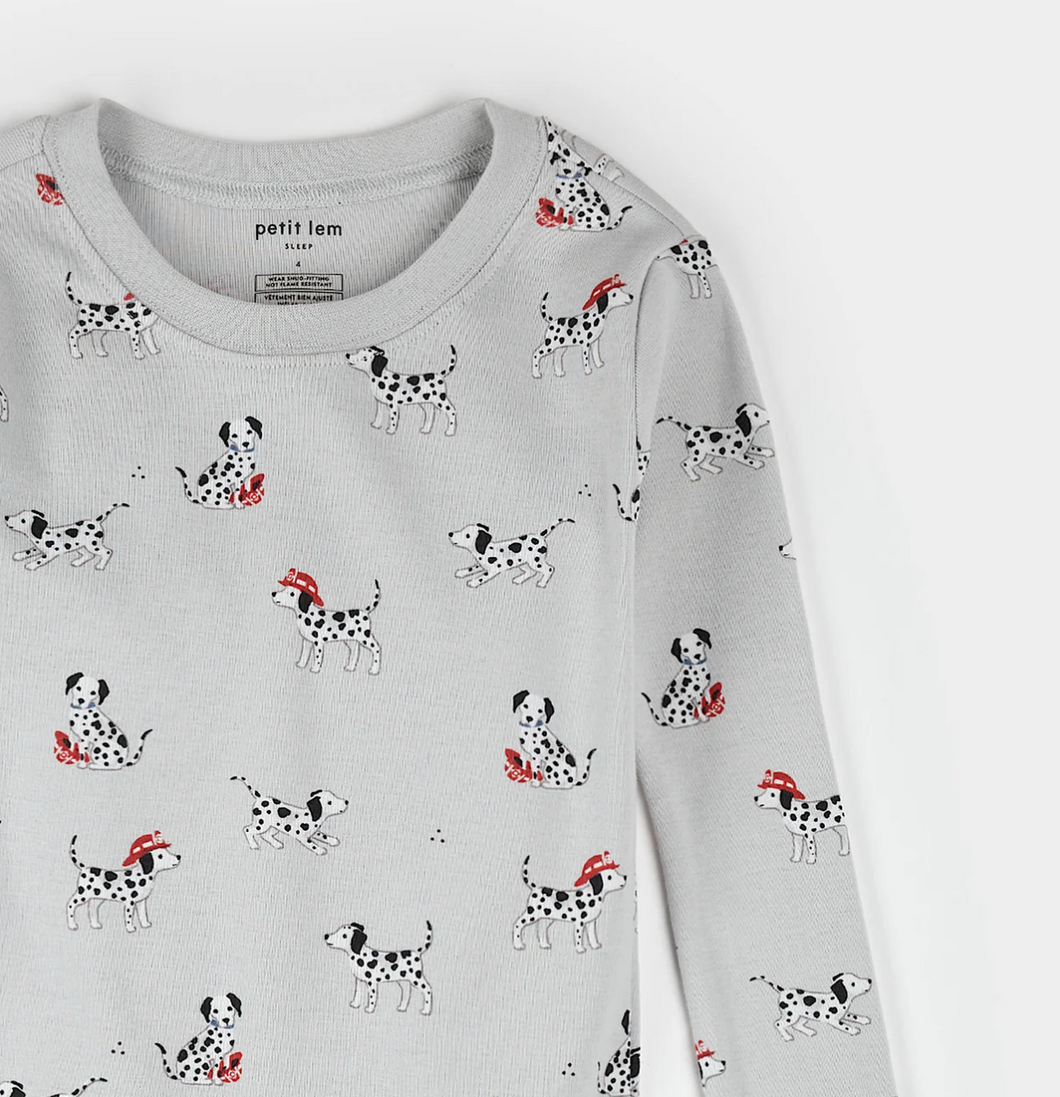 Petit Lem Firefighter Dalmation Print Pyjamas