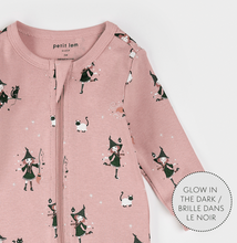 Load image into Gallery viewer, Petit Lem Witch Glow in the Dark Print Sleeper
