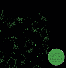 Load image into Gallery viewer, Petit Lem Frankenstein Glow in the Dark Print Sleeper
