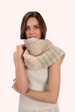 Load image into Gallery viewer, Powder UK Angelica Cozy Scarf Cream/Sage
