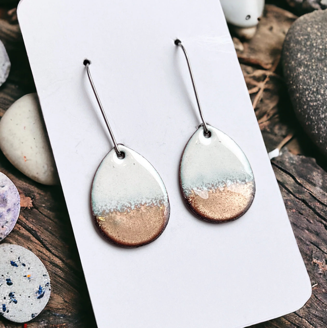 Beach Horizon Teardrop Earrings