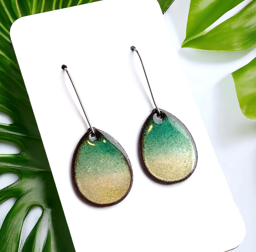 Forest Horizon Teardrop Earrings