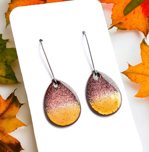 Autumn Horizon Teardrop Earrings