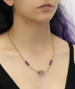 Ayala Bar Berry Blush, Pincora Necklace