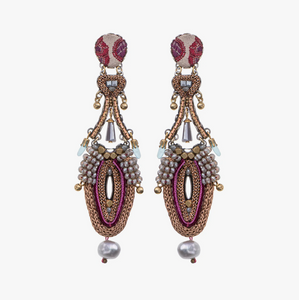 Ayala Bar Berry Blush, Navia Earrings