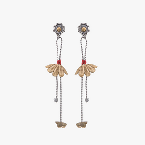 Ayala Bar Metal Bloom, Oretta Earrings