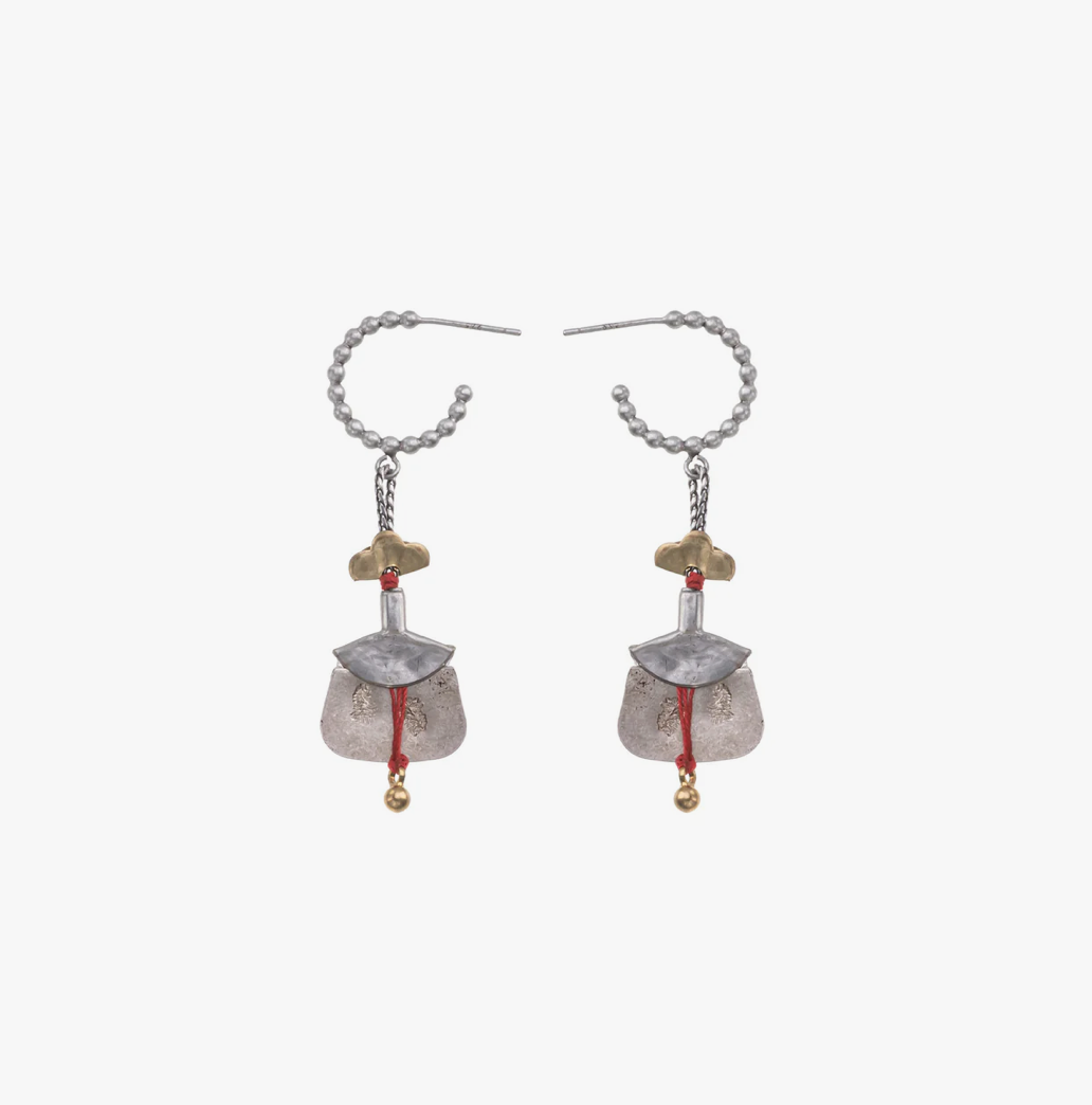 Ayala Bar Metal Bloom, Noliva Earrings